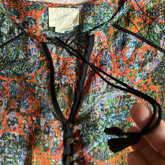 EDME & ESYLLTE  Women’s Long Sleeve Top Sz 8 - Picture 5 of 12